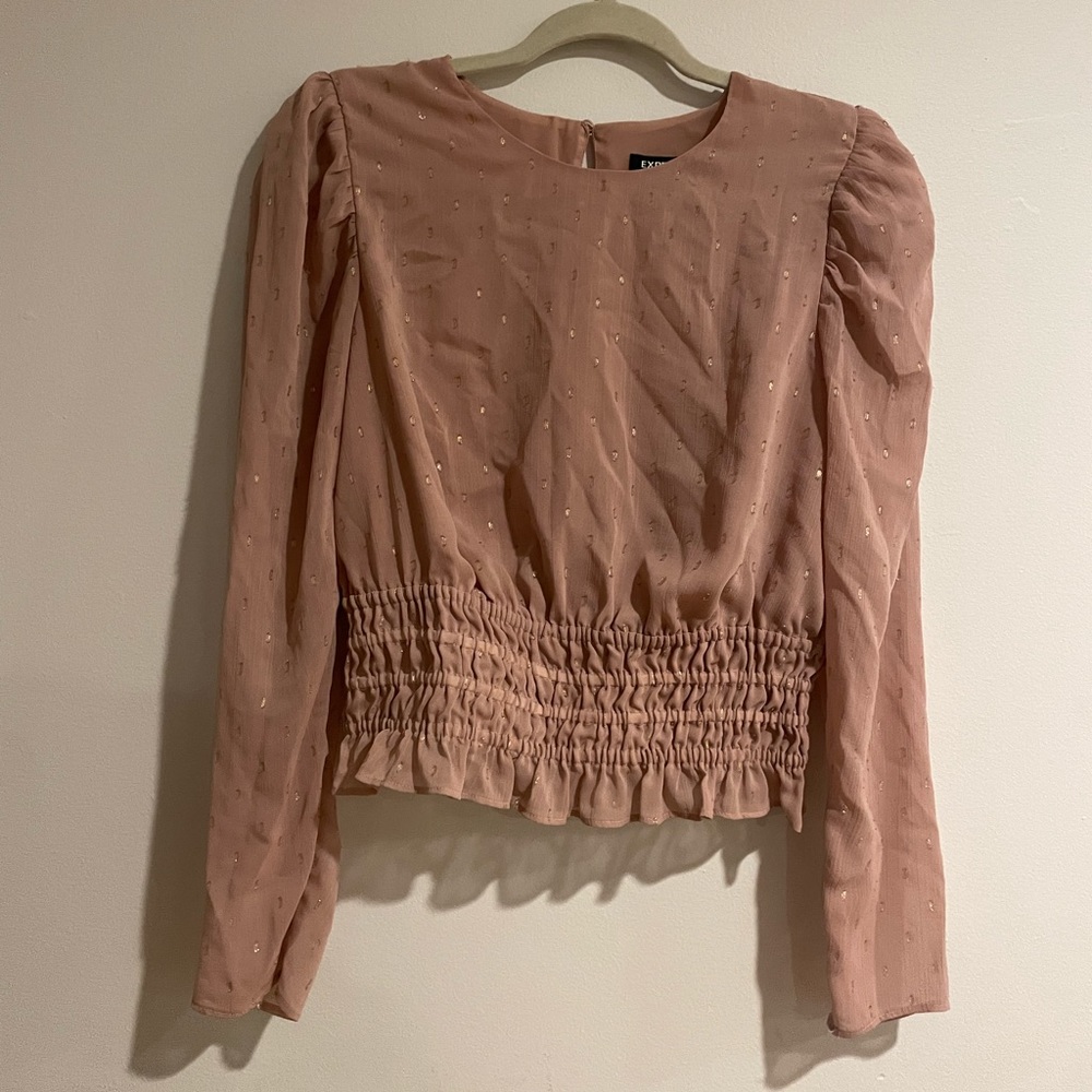 Metallic Dot Express Top